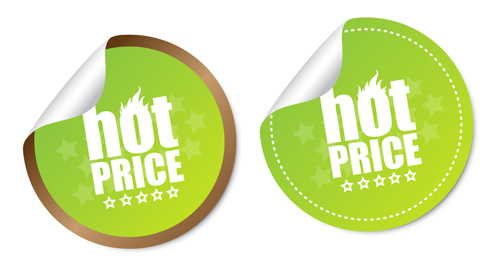 stickers price material design 