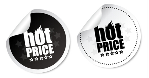 stickers price material design 