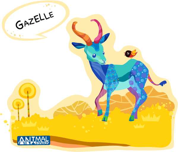 Draw Gazelle vector Draw Gazelle vector