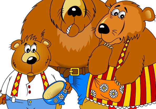 Bear and family vector material 01 Bear and family vector material 01