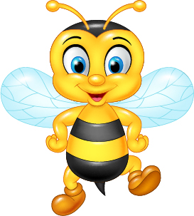 Cartoon cute bee vector 02 Cartoon cute bee vector 02