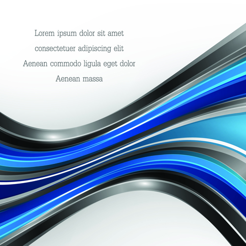 Dynamic lines colored wavy background art vector 03