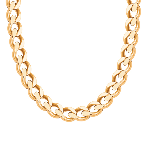 Golden necklace design vector material 01 Golden necklace design vector material 01