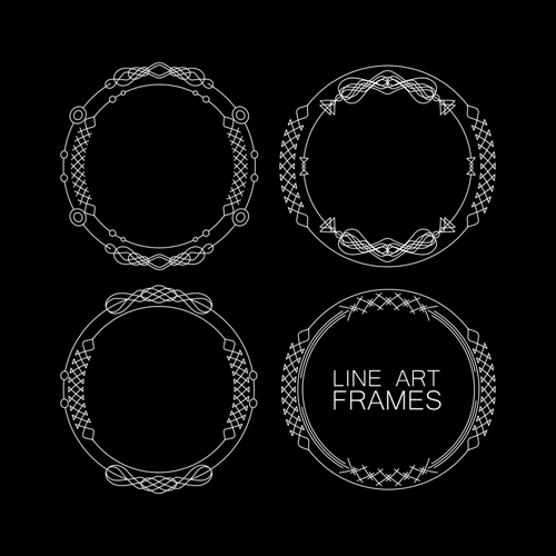 line frames art 