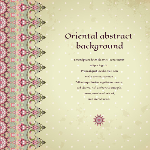 vintage oriental background abstract 