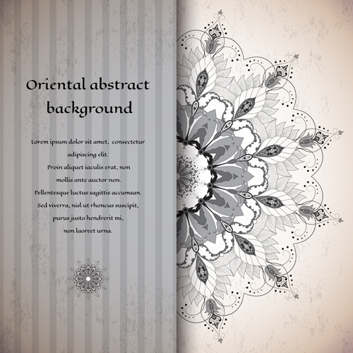 Oriental abstract background vintage vector 03 Oriental abstract background vintage vector 03