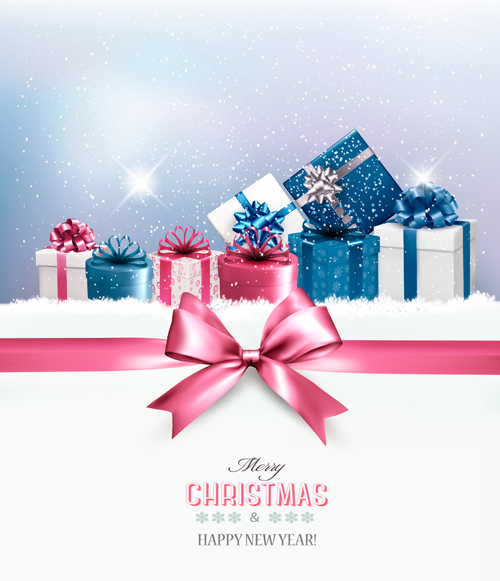 2016 new year with christmas gift cards vector 01 2016 new year with christmas gift cards vector 01