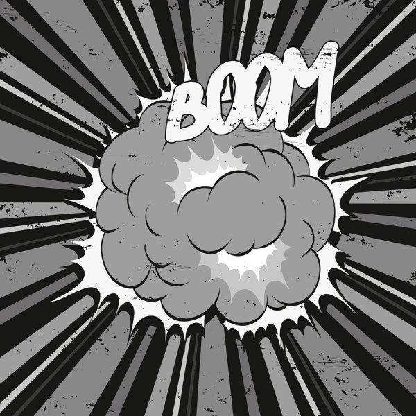 Cartoon explosion frames vector set 02 Cartoon explosion frames vector set 02