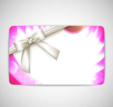 Bow with business cards shiny vector 02 Bow with business cards shiny vector 02