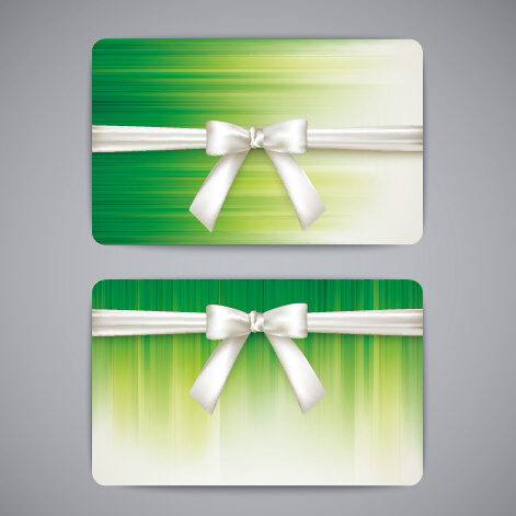 Bow with business cards shiny vector 05 Bow with business cards shiny vector 05
