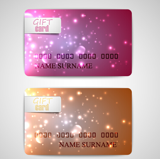 Bow with business cards shiny vector 06 Bow with business cards shiny vector 06