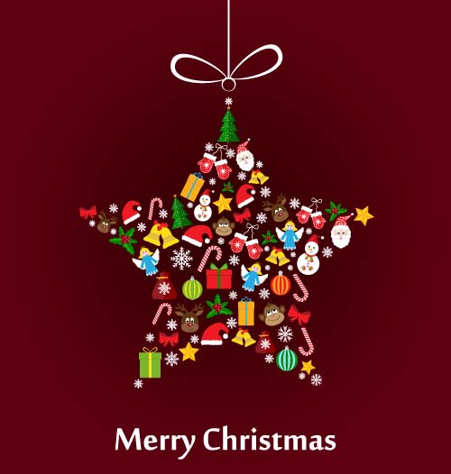 Christmas baubles cute vector material 10 Christmas baubles cute vector material 10