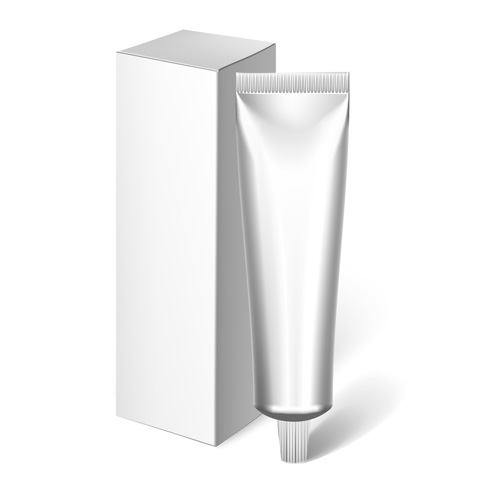 Cosmetics packages tube blank vector 16 Cosmetics packages tube blank vector 16
