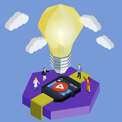 Flat styles app development template vector 03 Flat styles app development template vector 03