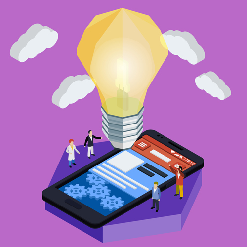 Flat styles app development template vector 05 Flat styles app development template vector 05