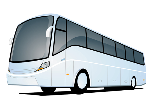 Funny cartoon bus vector set 06 Funny cartoon bus vector set 06