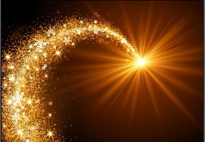 Golden light and snowflake christmas vector background Golden light and snowflake christmas vector background