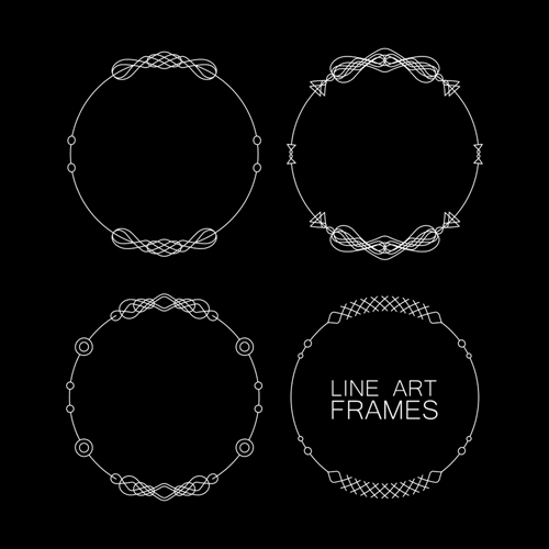line frames art 