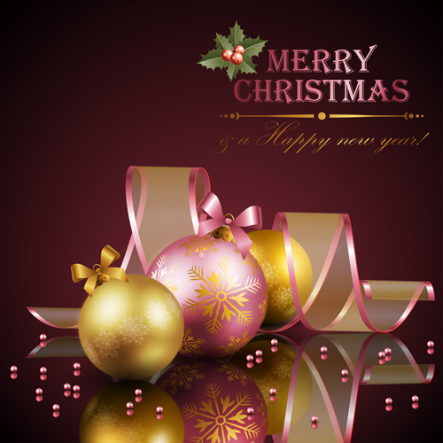 Ornate christmas ball with dark background vector Ornate christmas ball with dark background vector
