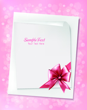 Paper with ribbon backgrounds 02 Paper with ribbon backgrounds 02