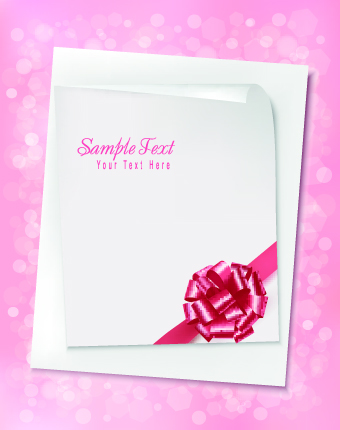 Paper with ribbon backgrounds 03 Paper with ribbon backgrounds 03