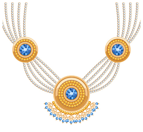 Shiny gold chains vector illustration 15 Shiny gold chains vector illustration 15