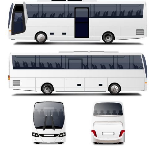 White Bus design vector White Bus design vector
