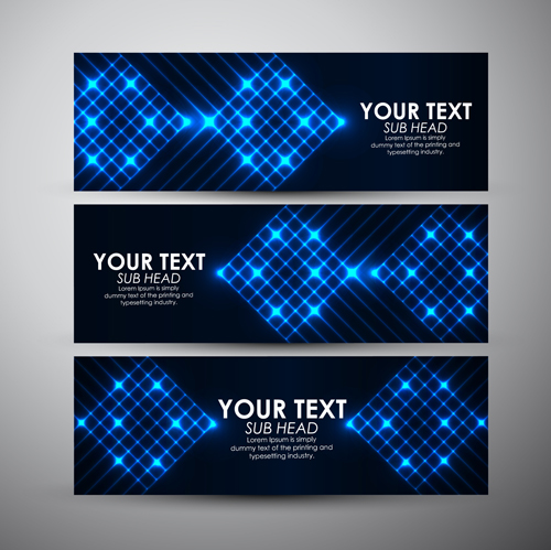 Abstract light vectors banner 01 Abstract light vectors banner 01