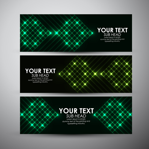 Abstract light vectors banner 02 Abstract light vectors banner 02