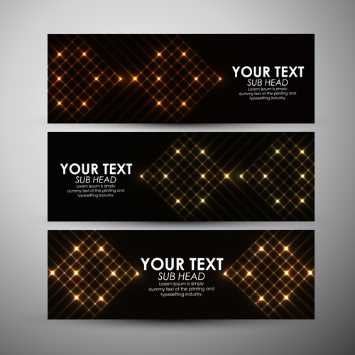 Abstract light vectors banner 04 Abstract light vectors banner 04