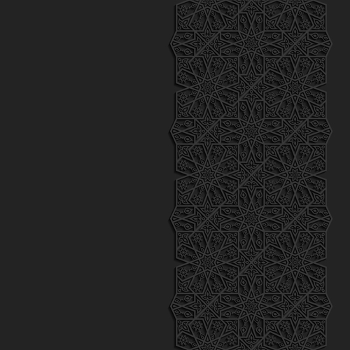 Black decor with background vector 05 Black decor with background vector 05