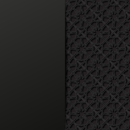 Black decor with background vector 07 Black decor with background vector 07
