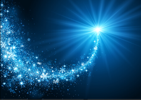 Blue style light and snowflake christmas vector background 01 Blue style light and snowflake christmas vector background 01