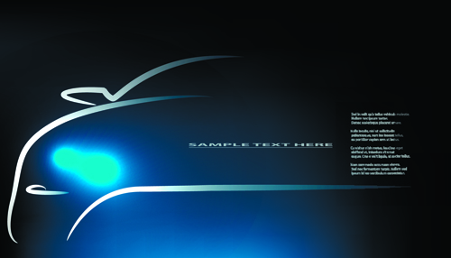 Car Lighting background vector 03 Car Lighting background vector 03
