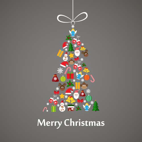 Christmas baubles cute vector material 02 Christmas baubles cute vector material 02