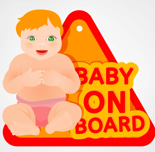 sign material cute baby 