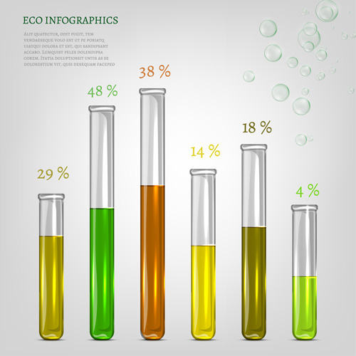 Eco infographics elements vectors graphics 23 Eco infographics elements vectors graphics 23