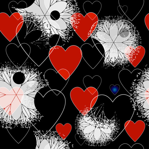 Heart seamless pattern abstract vector 02 Heart seamless pattern abstract vector 02
