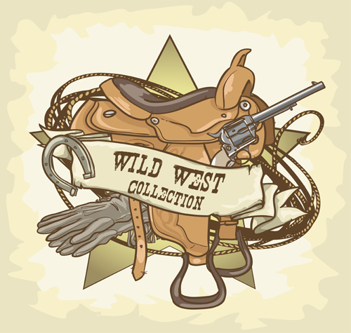 wild west vintage labels 