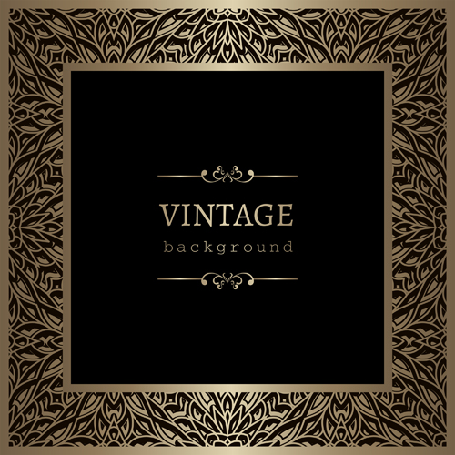 Vintage cecorative background material vector 04 Vintage cecorative background material vector 04