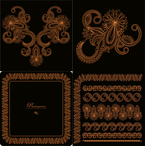 Orange Border vector Orange Border vector