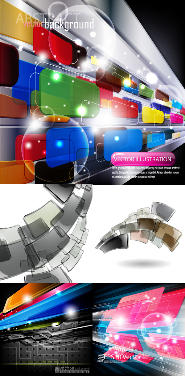 Colorful technology background vector Colorful technology background vector