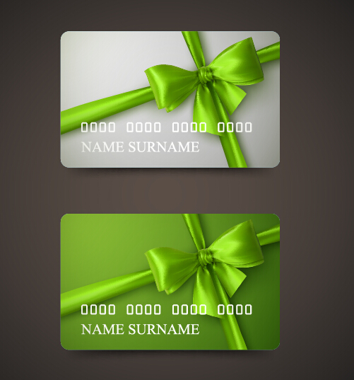 template cards business bow beautiful 