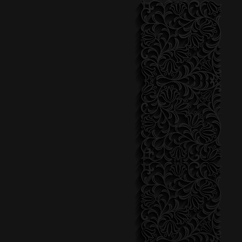 Black decor with background vector 01 Black decor with background vector 01