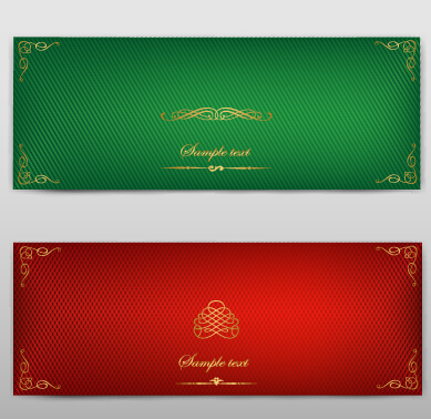 Blank banner ornate decor vector 08 Blank banner ornate decor vector 08