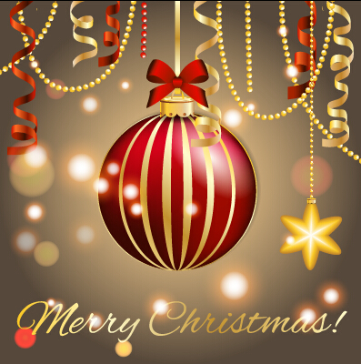 Christmas balls with confetti 2015 new year background vector 03 Christmas balls with confetti 2015 new year background vector 03