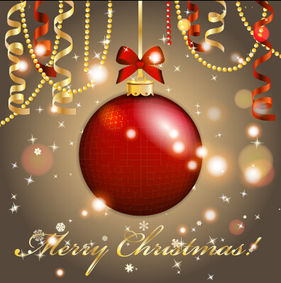Christmas balls with confetti 2015 new year background vector 08 Christmas balls with confetti 2015 new year background vector 08