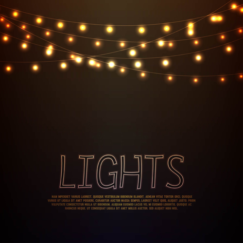 Festival hanging lights vector background art 03 Festival hanging lights vector background art 03