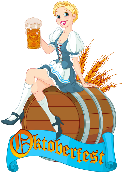 Oktoberfest girl beer 