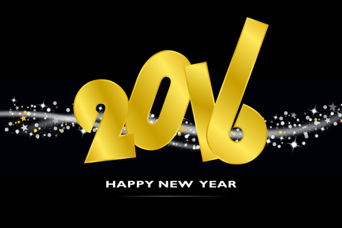 Golden 2016 text with black background vector 01 Golden 2016 text with black background vector 01